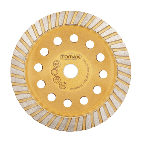 TOMAX ELMASLI BETON YÜZEY TEMİZLEME 180 mm (TURBO)